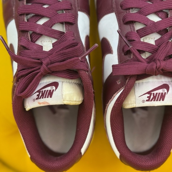 Vintage 1999 Nike Dunk Low White Team Red No Box Size 7.5 - Picture 7 of 11